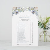 Dusty Blue sagte, sie sagte Blumendusche Spiel (Stehend Vorderseite)