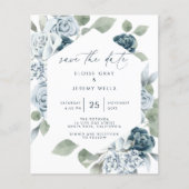 Dusty Blue Save the Date (Vorderseite)