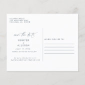 Dusty Blue Save the Date (Rückseite)