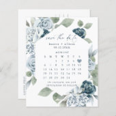 Dusty Blue Save the Date (Vorne/Hinten)
