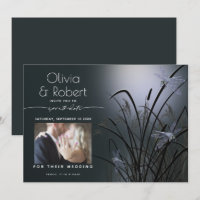 Dusty Blue Save the Date Moonlight Dragonfly