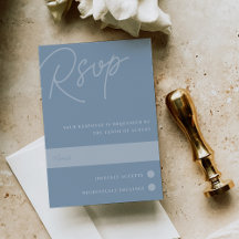 Dusty Blue | Script Watermark Traditionelle