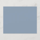 Dusty Blue Silver Bridesmaid Information Card (Rückseite)