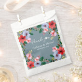 Dusty Blue Silver Glitzer Wasserfarben Geschenktütchen (Ausgeschnitten)