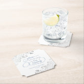 Dusty Blue & Silver Nehmt mir nicht die Hochzeit m Untersetzer (Vor Ort)