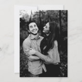 Dusty Blue Simple Elegant Save the Date Einladung (Rückseite)