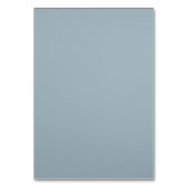 Dusty Blue Simple Floral Script Minimalistischer C Tischnummer (Rückseite)