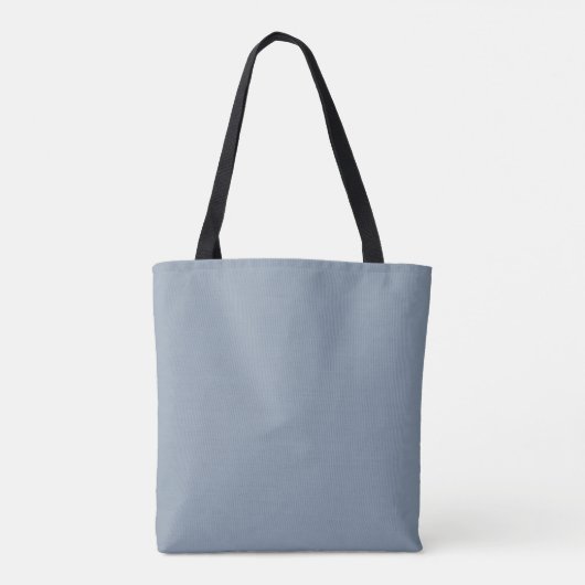 Dusty Blue Simple Modern Bridesmaid Script Tasche (Rückseite)