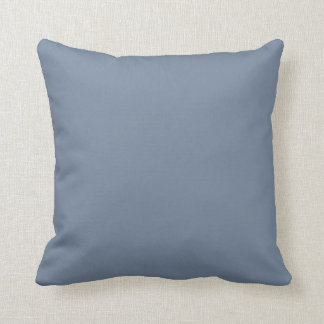 Dusty Blue Slate Gray Grey Solid Color Background Kissen