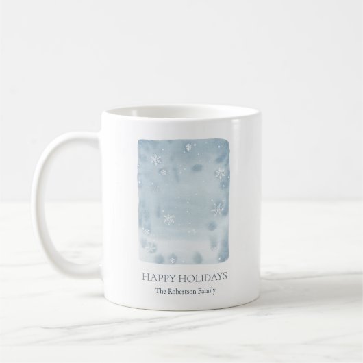 Dusty Blue Snowflake Kaffeetasse (Links)