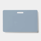 Dusty Blue Solid Color Ausweis (Back)