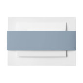 Dusty Blue Solid Color Einladungsbanderole (Vorderseite Beispiel)
