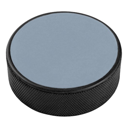 Dusty Blue Solid Color Eishockey Puck (3/4)