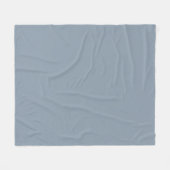 Dusty Blue Solid Color Fleecedecke (Vorderseite (Horizontal))