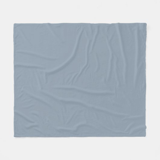 Dusty Blue Solid Color Fleecedecke (Vorderseite (Horizontal))