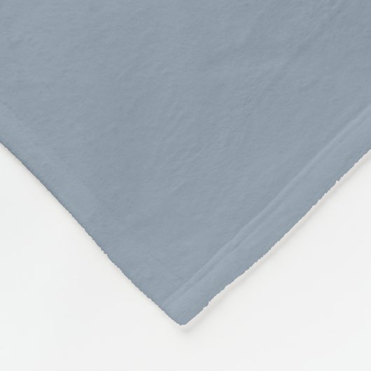 Dusty Blue Solid Color Fleecedecke (Ecke)
