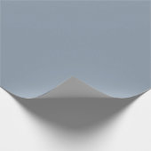 Dusty Blue Solid Color Geschenkpapier (Ecke)
