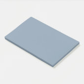 Dusty Blue Solid Color Post-it Klebezettel (angewinkelt)