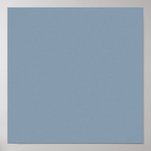 Dusty Blue Solid Color Poster