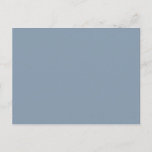Dusty Blue Solid Color Postkarte (Vorderseite)