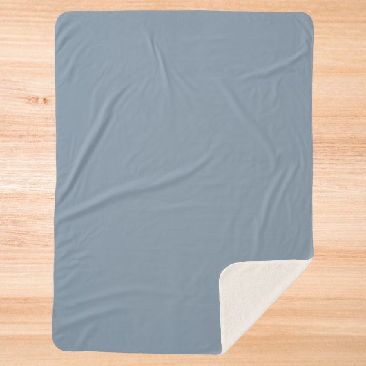 Dusty Blue Solid Color Sherpadecke