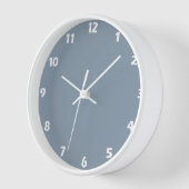 Dusty Blue Solid Color Uhr (Winkel)