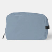 Dusty Blue Solid Color Waschbeutel (Rückseite)