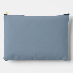 Dusty Blue Solid Color Zubehörtasche