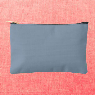 Dusty Blue Solid Color Zubehörtasche