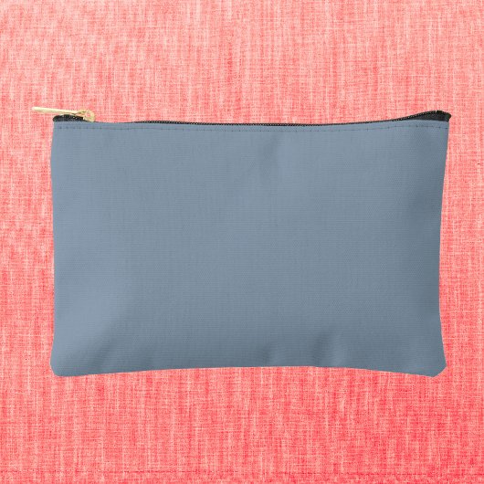 Dusty Blue Solid Color Zubehörtasche