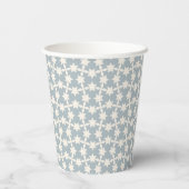 Dusty Blue Star Muster Paper Cup Pappbecher (Rückseite)