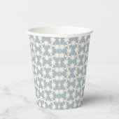 Dusty Blue Star Muster Paper Cup Pappbecher (Rechts)
