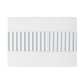 Dusty Blue Striped Wedding Belly Band (Rückseitenbeispiel)