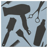 Dusty Blue Stylist Tools Friseursalon Stoff (Nahaufnahme)