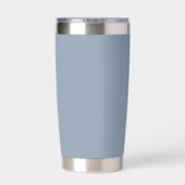 Dusty Blue Stylized Wedding Bridesmaid Thermobecher (Rückseite)