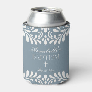 Dusty Blue Talavera Spanish Fiesta Taufen Favorite Dosenkühler