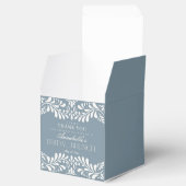 Dusty Blue Talavera Tile Fiesta Bridal Brunch Geschenkschachtel (Geöffnet)