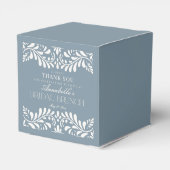 Dusty Blue Talavera Tile Fiesta Bridal Brunch Geschenkschachtel (Rückseite)