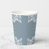 Dusty Blue Talavera Tile Spanish Fiesta Wedding Pappbecher (Rechts)