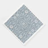 Dusty Blue Talavera Tile Spanish Style Fiesta Serviette (Ecke)