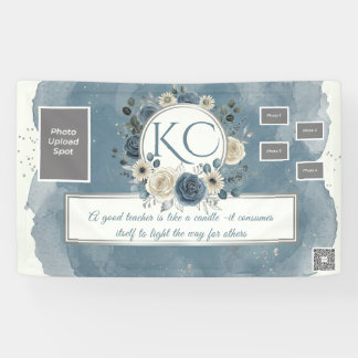 Dusty Blue Teacher Appreciation Photo Banner