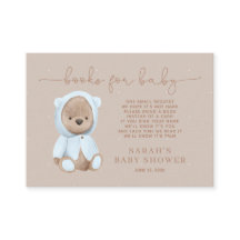 Dusty Blue Teddy Bear Baby Showbucher