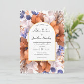 Dusty Blue Terracotta auf dem Monte Tamaro Einladung (Stehend Vorderseite)