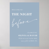 Dusty Blue The Night Before Probe Dinner Unterschr Poster (Vorne)