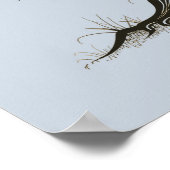 Dusty Blue Thumb Print Tree Wedding Gästebuch (Ecke)