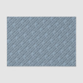 Dusty Blue Tiled Business Name and Specialism Seidenpapier (Vorderseite)