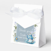 Dusty Blue Time for Tea Boho Garden Baby Show Geschenkschachtel (Vorderseite)
