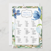 Dusty Blue Tulip Painted Peony Brautparty Einladung (Vorderseite)