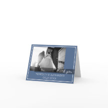 Dusty Blue Two Foto Danke-Card