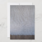 Dusty Blue und Blush Rustikale Probe Abendessen Einladung (Rückseite)